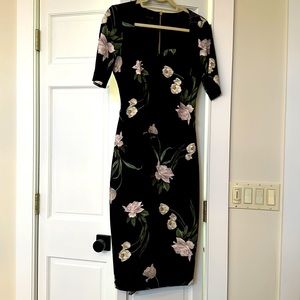 fits beautifully. The size is European 2. Fits more like a 6US.  Barley wore it.